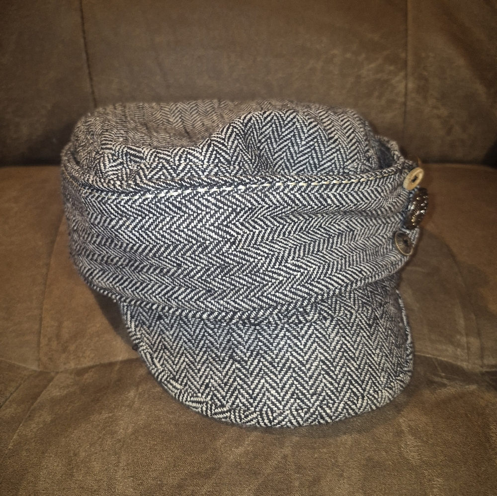 Old Country Road Wool Blend Hat with Button Accessory OS - Picture 2 of 6